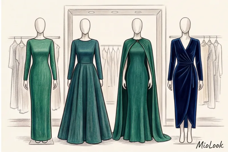 Элегантность в любом возрасте: закрытые вечерние платья для женщин 50+ - 3