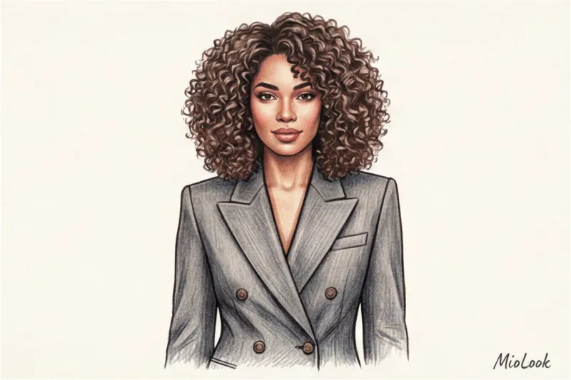 Повседневная укладка кудрявых и пушистых волос - 5