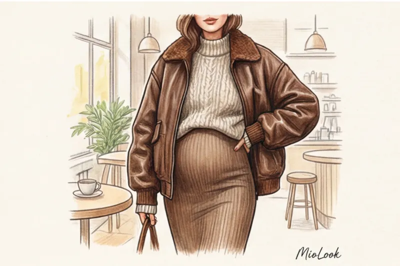 Демисезонная верхняя одежда для беременных: стильные куртки и пальто - 8