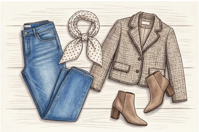 Принты и фактуры в капсульном гардеробе: правила стильного сочетания - 8