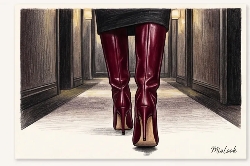 Обувь в стиле Mob Wife: от высоких кожаных сапог до туфель на шпильке - 7