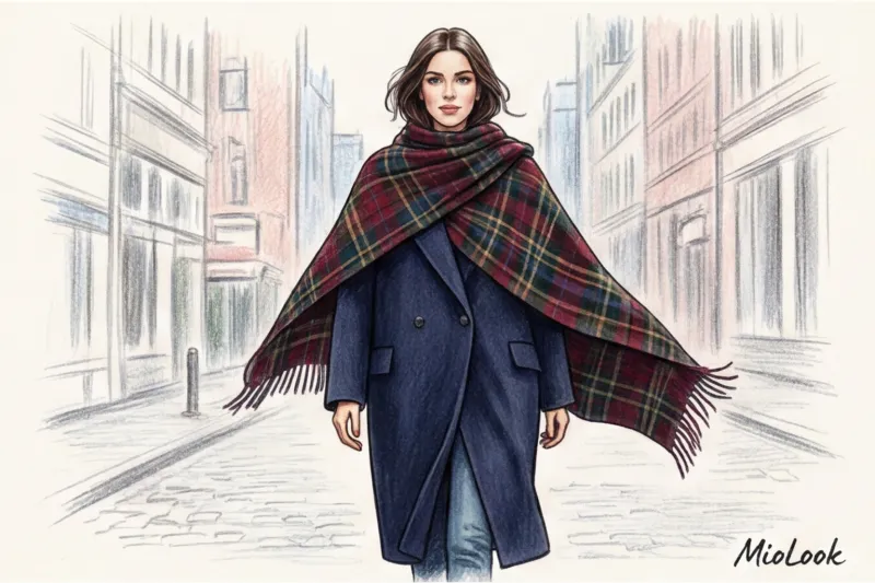 Как красиво завязать шарф или палантин на пальто: 10 способов - 5