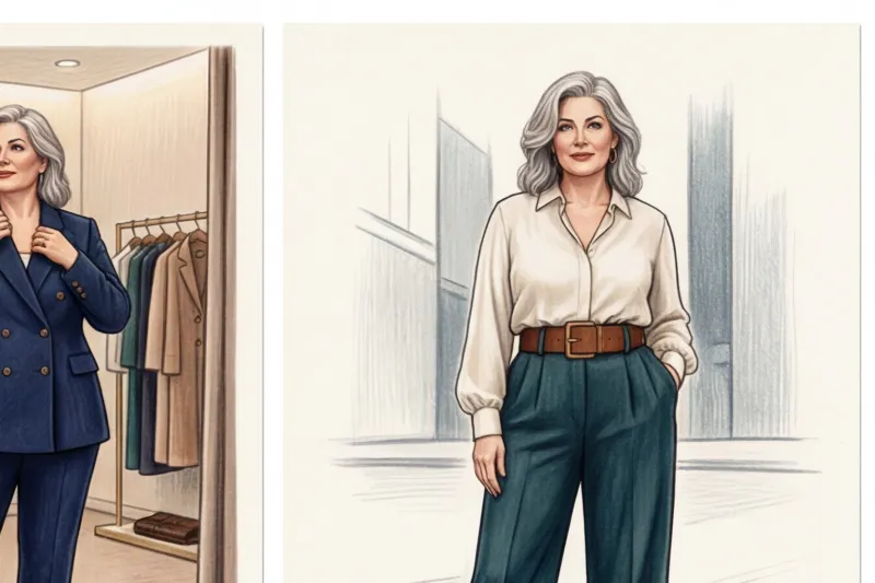 Базовый гардероб для полной женщины 50 лет: правила стройнящего силуэта - 3