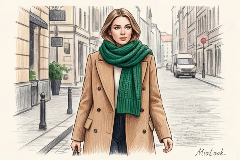 Как подобрать цвет шарфа к лицу и верхней одежде - 4