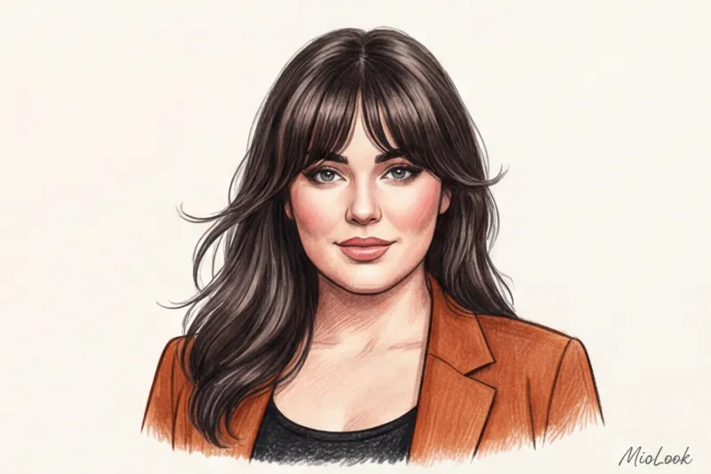 Стрижки и укладки для девушек с большой грудью и фигурой «яблоко» - 5