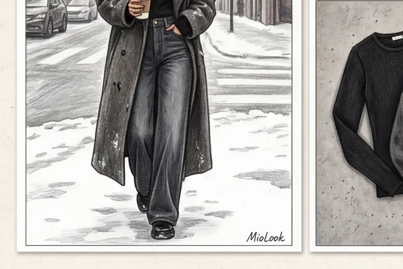 Зимний гранж: как одеваться тепло, но в бунтарской эстетике - 7