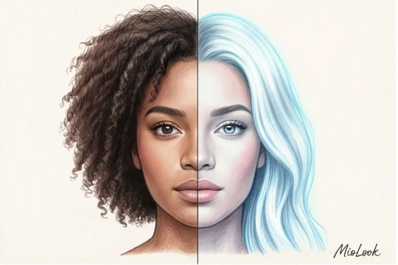 How to choose a hair color from a photo online and avoid mistakes