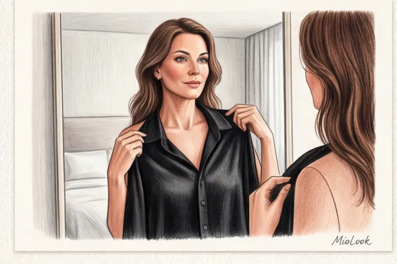 Старит ли черный цвет: как правильно носить темные вещи после 40 лет - 7