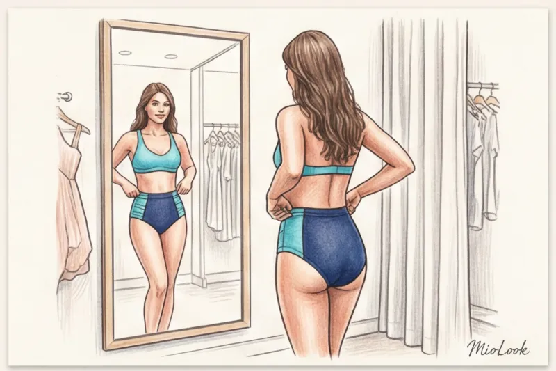 Как выбрать купальник, который скрывает живот и корректирует фигуру - 5