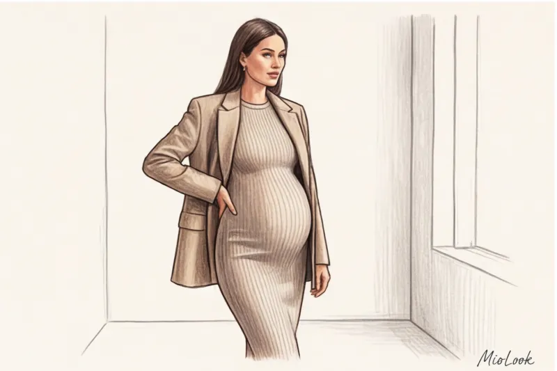 Правила умной многослойности: стилизуем облегающую добеременную одежду - 7