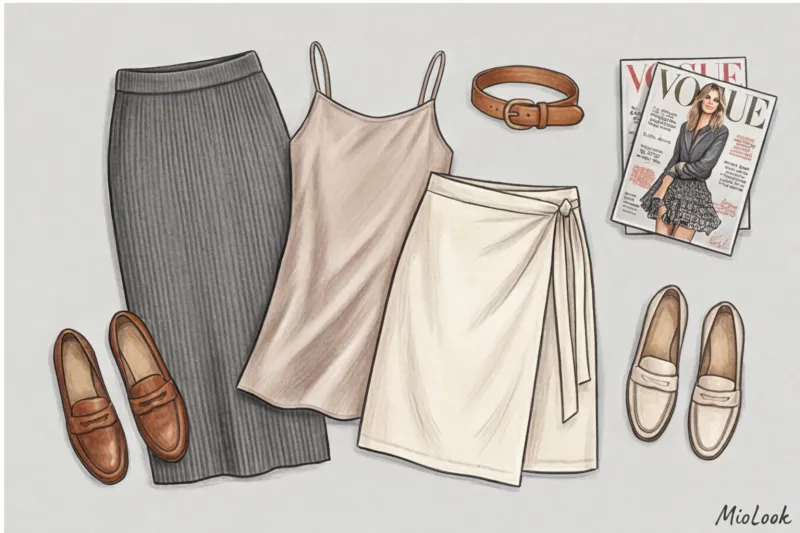 Как стилизовать добеременные юбки с растущим животом - 9