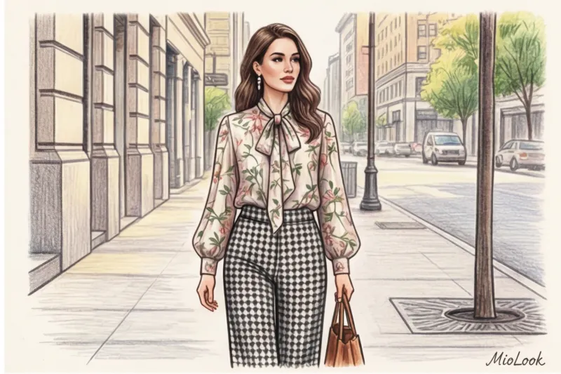 Флористика и геометрия: правила сочетания разных принтов в одном образе - 3