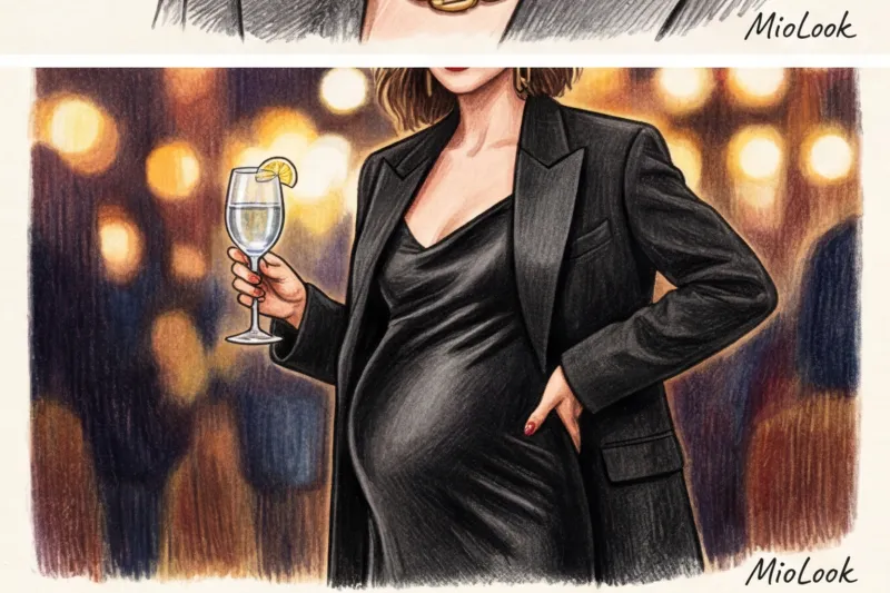 Нарядная одежда для беременных: образы для праздников и корпоративов - 8