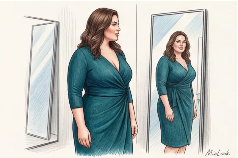 Стрижки и укладки для девушек с большой грудью и фигурой «яблоко» - 7