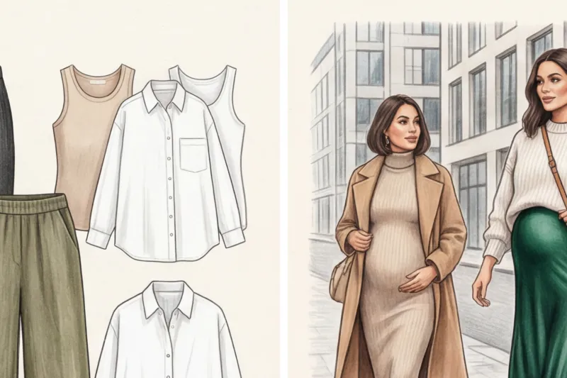 Стиль во время беременности: Образы для будущих мам и парные луки с мужем - 2