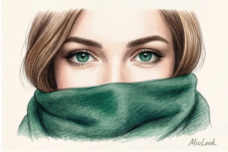 Как подобрать цвет шарфа к лицу и верхней одежде - 3