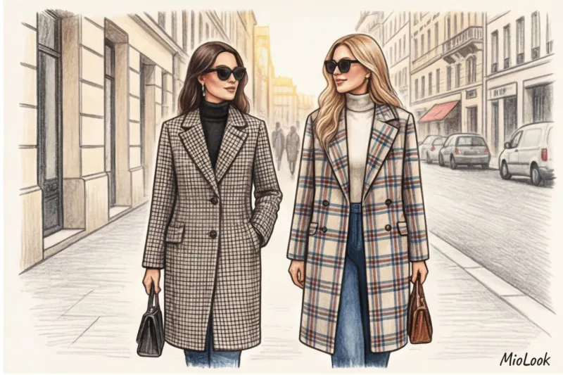 Разновидности клетки в одежде: тартан, виши, гусиная лапка и их сочетания - 3