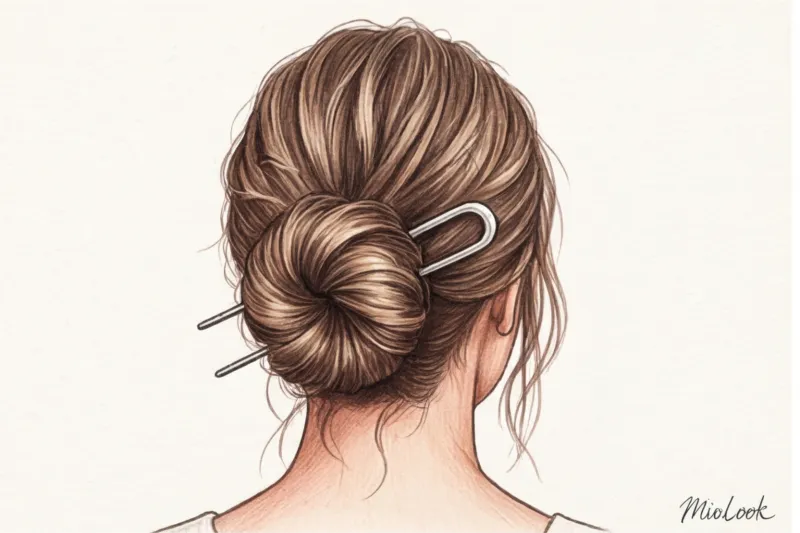 Как сделать идеальный небрежный пучок: 3 быстрых способа - 4