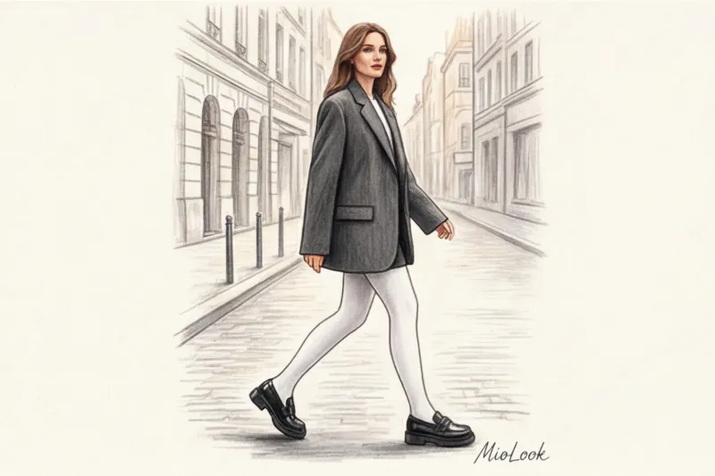 Белые колготки: микротренд или новая база? Как внедрить в гардероб - 8