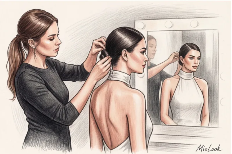 Вечерние укладки знаменитостей: от голливудской волны до небрежного пучка - 7