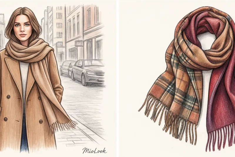 Как красиво завязать палантин на шее и плечах: руководство на каждый день - 8