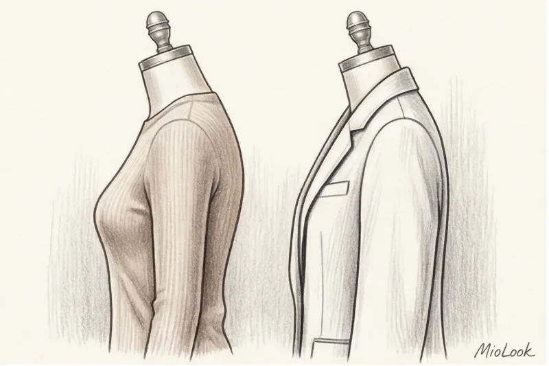 How to hide a slouched posture with clothing: secrets of cut and fabrics