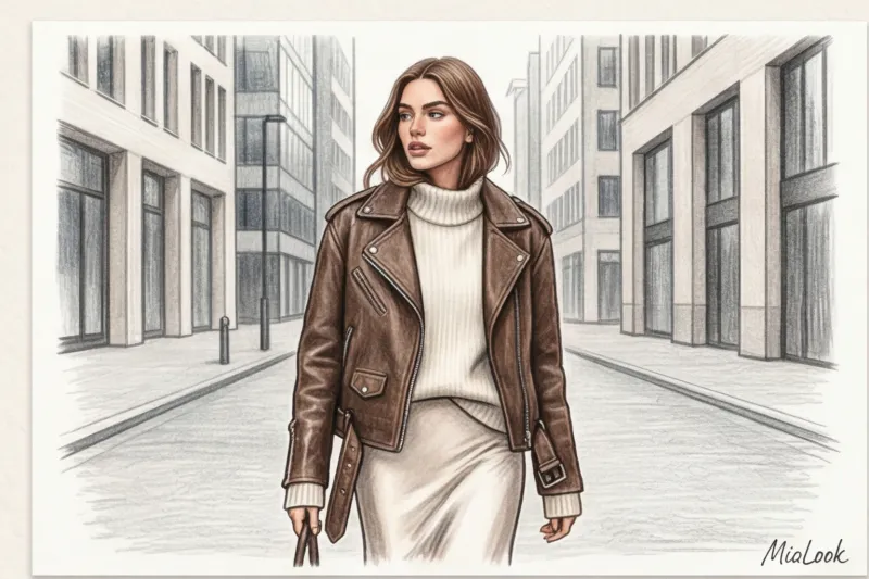 Stylish looks with a women's biker jacket: a layering guide