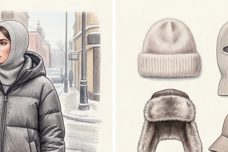 Какую шапку носить с пуховиком: стильные сочетания для зимы - 2