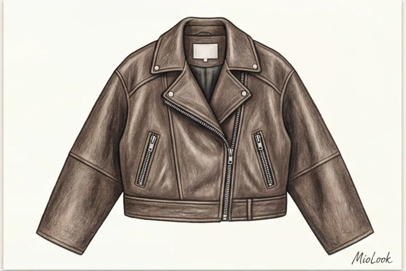 Кожаная куртка-косуха: как создавать нескучные многослойные аутфиты - 5