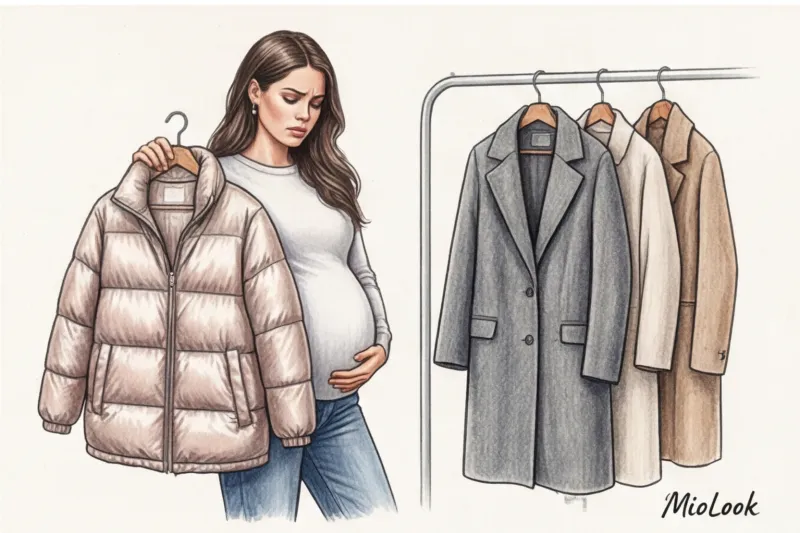 Зимний гардероб беременной: как одеваться тепло и стильно - 8