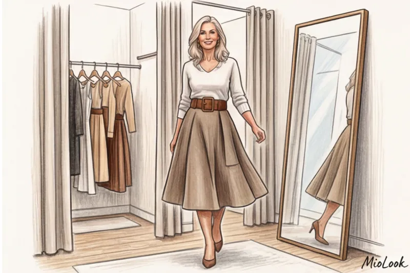 Юбки для женщин старше 50 лет: актуальные фасоны и правильная длина - 6