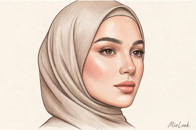 Макияж в скромной моде: как расставить акценты, когда закрыто тело - 7