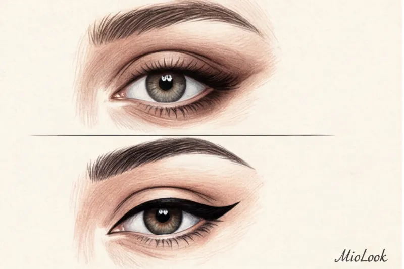 Виртуальный макияж глаз: подбираем стрелки и тени по форме век - 4