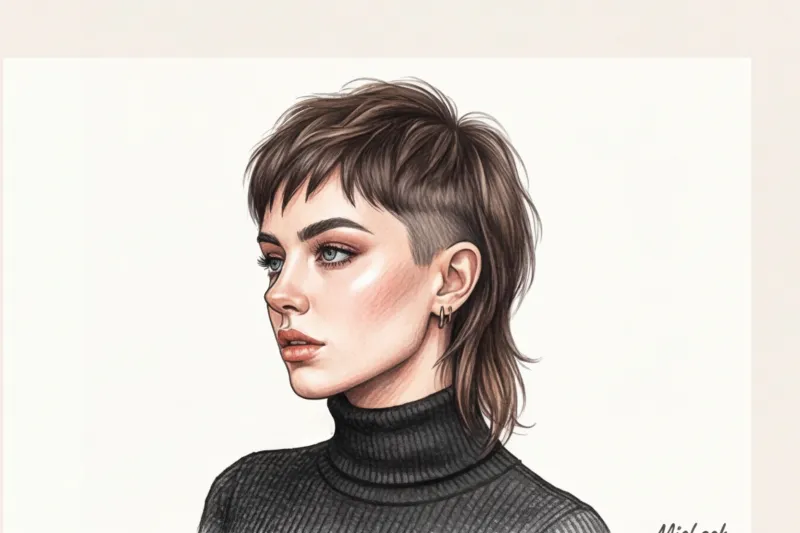 Трендовые стрижки года: примеряем шегги, маллет и каскад в нейросети - 3