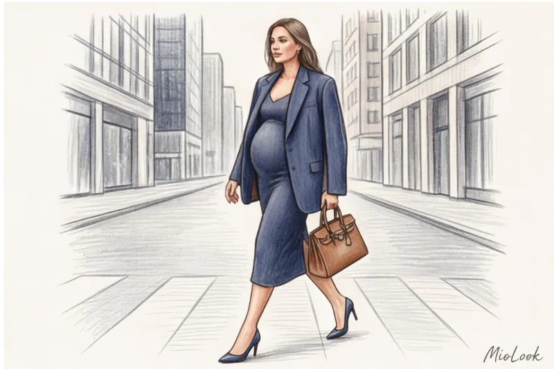 Меняющееся тело: как ИИ адаптирует гардероб для беременных и молодых мам - 9