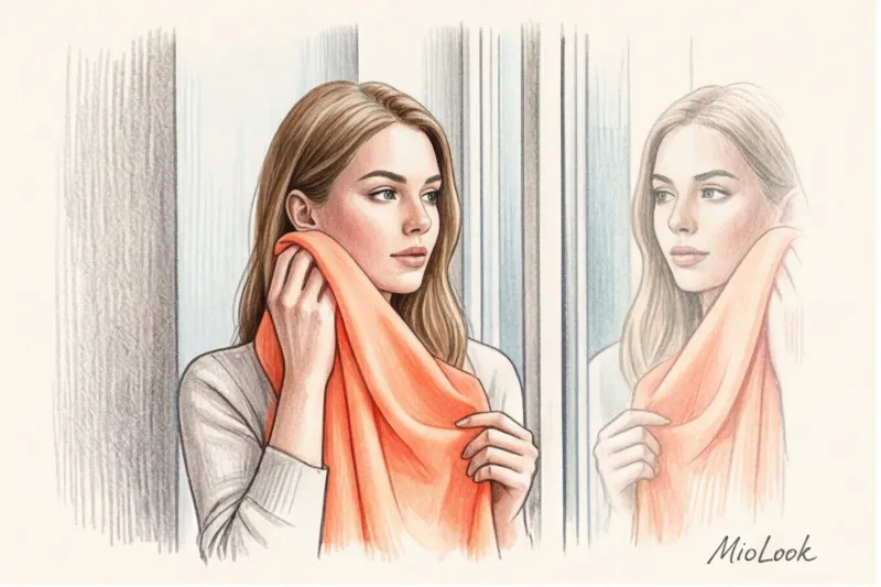 Как подобрать цвет шарфа к лицу и верхней одежде - 1