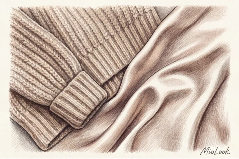 Свитер поверх платья: как правильно сочетать фактуры и длины - 2