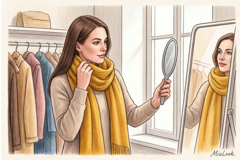 Как выбрать цвет шапки и шарфа по цветотипу и оттенку волос - 6