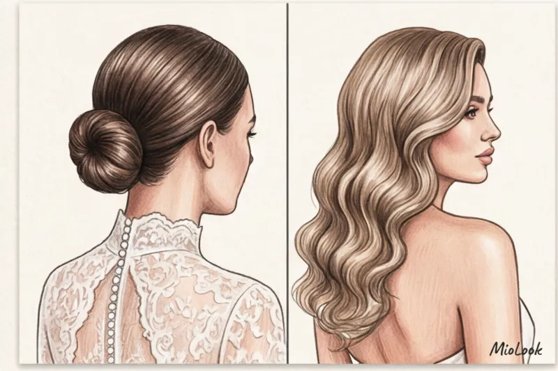 Подбор свадебного образа: прическа и макияж для невесты онлайн - 7