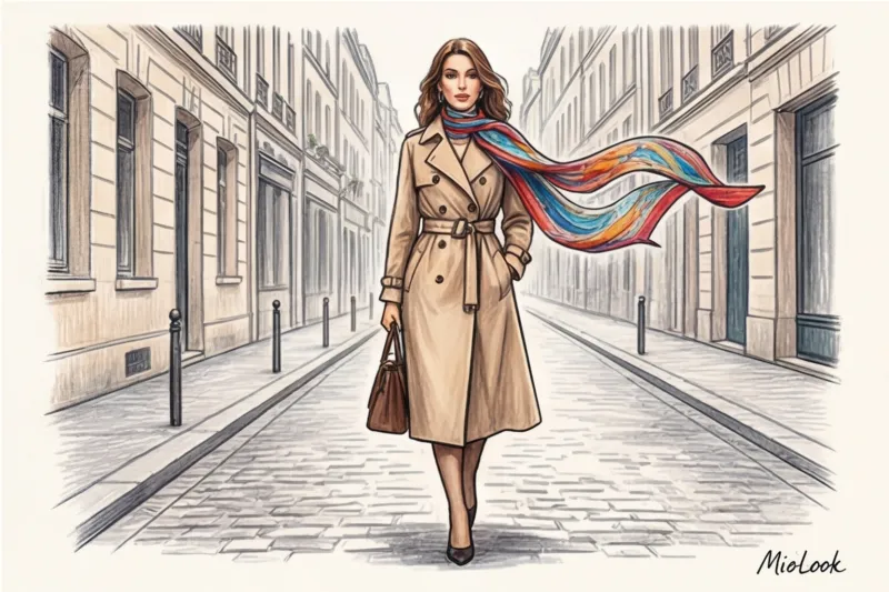 Искусство носить платки и шарфы: способы завязывания и интеграция в образ - 9