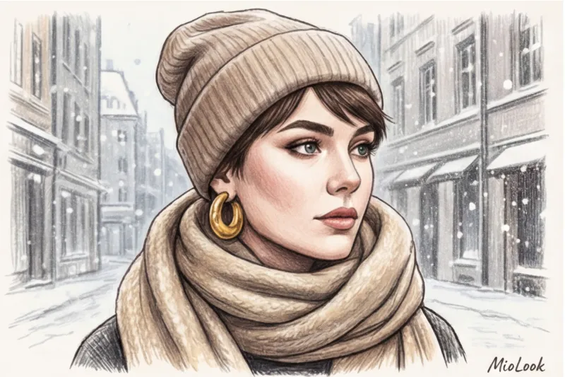 Головные уборы для коротких стрижек: что носить зимой и осенью - 7