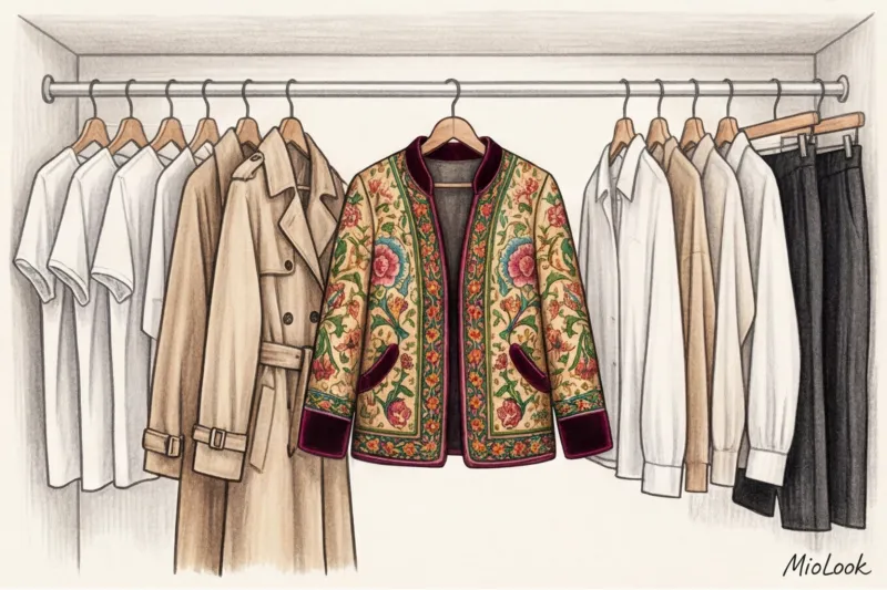 Как вписать винтажные вещи в современный базовый гардероб с помощью ИИ - 2