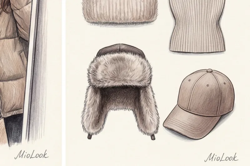 Какую шапку носить с пуховиком: стильные сочетания для зимы - 9