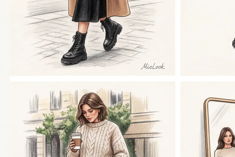 С чем носить грубые ботинки: стильные образы на каждый день - 4