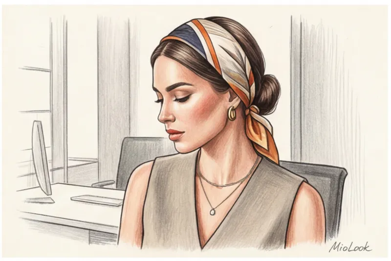 Способы завязать платок на голове: от классической косынки до тюрбана - 6