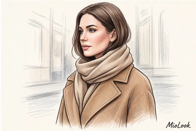 Как красиво завязать шарф или палантин на пальто: 10 способов - 9