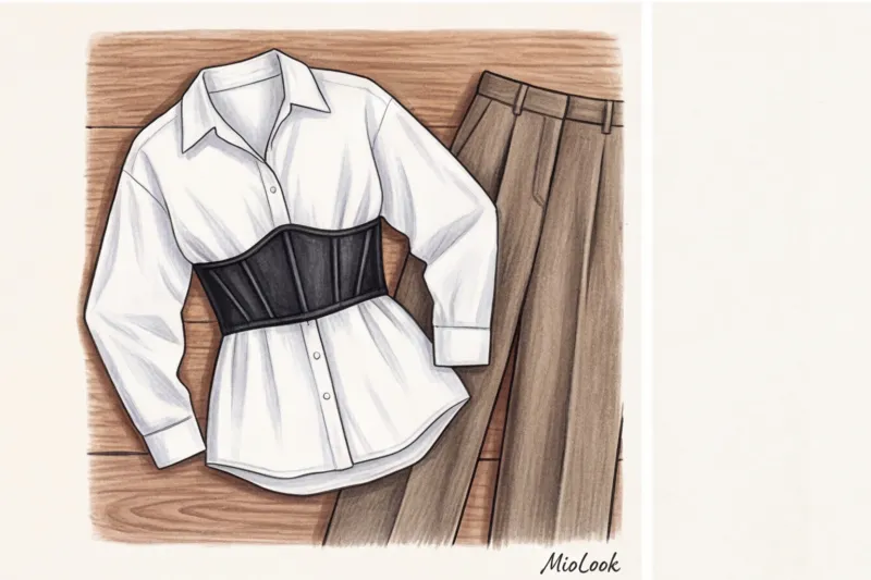 Корсеты, баски и акцентные ремни: как добавить драмы дневному луку - 7