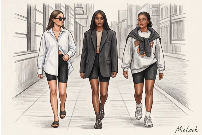 Велосипедки в городском гардеробе: лучшие идеи образов на лето - 9