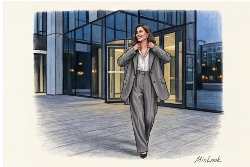 Как превратить строгий офисный костюм в вечерний наряд: 5 приемов с аксессуарами - 9