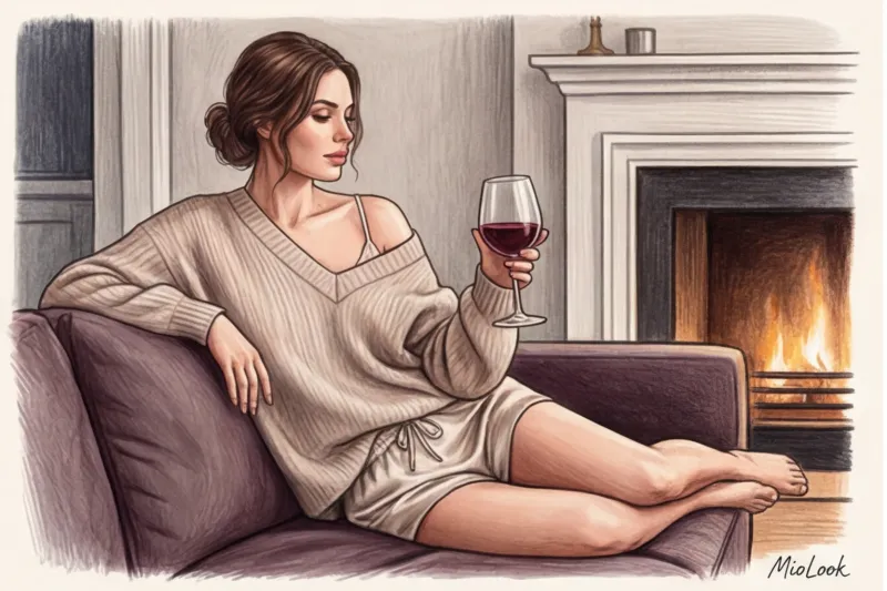 Соблазнительная домашняя одежда: образы для романтических вечеров - 4